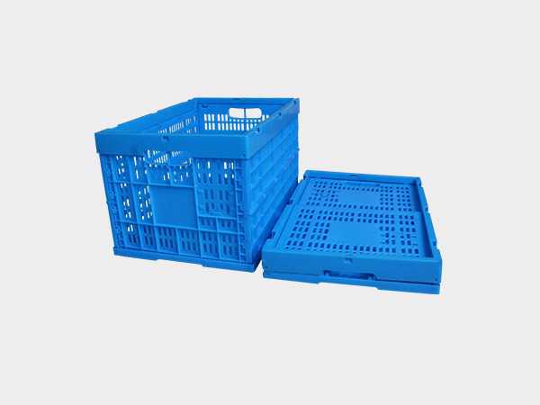 轩盛塑业600-340塑料内倒式折叠周转筐