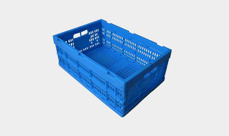 轩盛塑业600-240塑料内倒式折叠周转筐