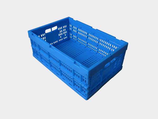 轩盛塑业600-240塑料内倒式折叠周转筐