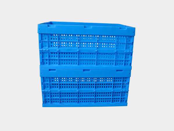 轩盛塑业600-280塑料内倒式折叠周转筐